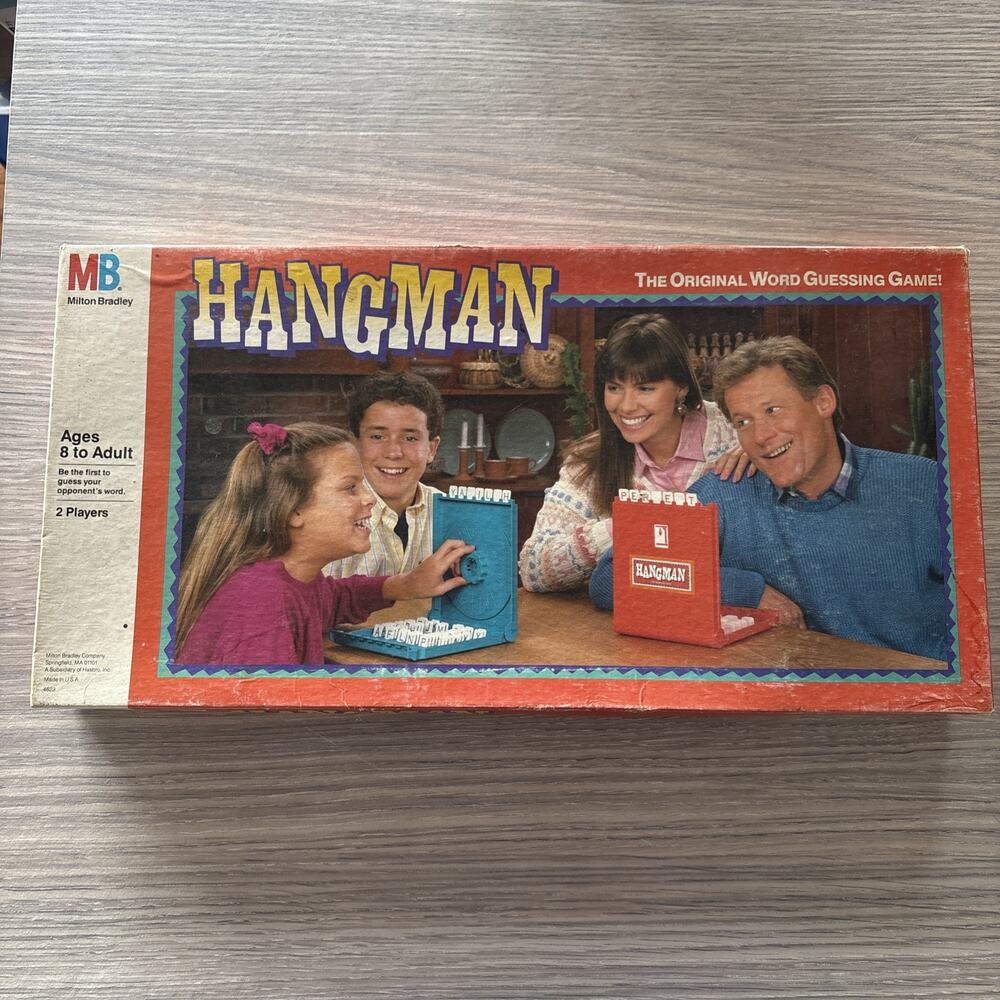 Milton Bradley Hangman Original Word Guessing Game, 2 Players (4623)